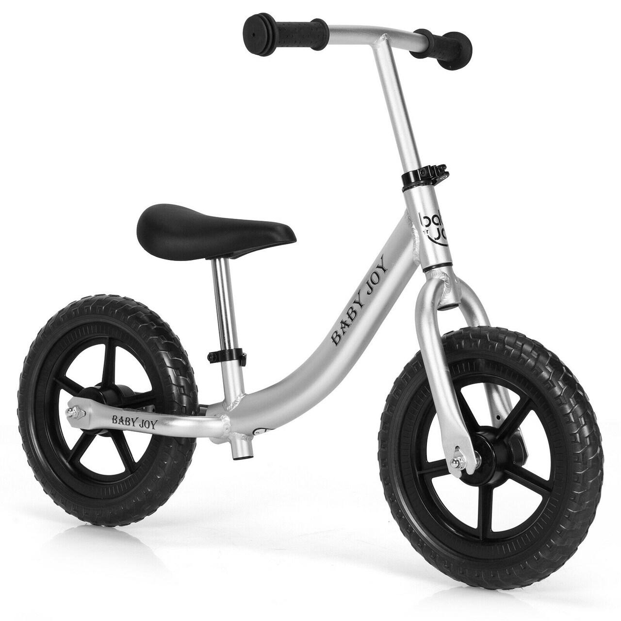 Aluminum Adjustable No Pedal Balance Bike for Kids Black Michaels